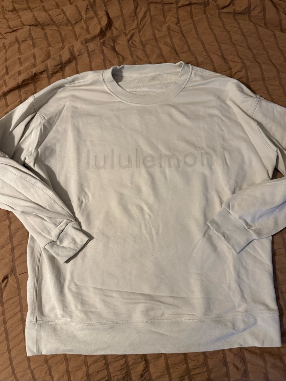 lululemon athletica women's Crewneck Sweatshirt - white opal size 8